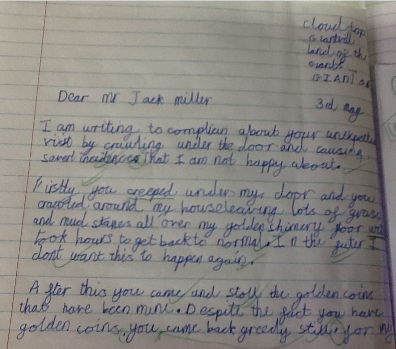 Write a letter on computer image