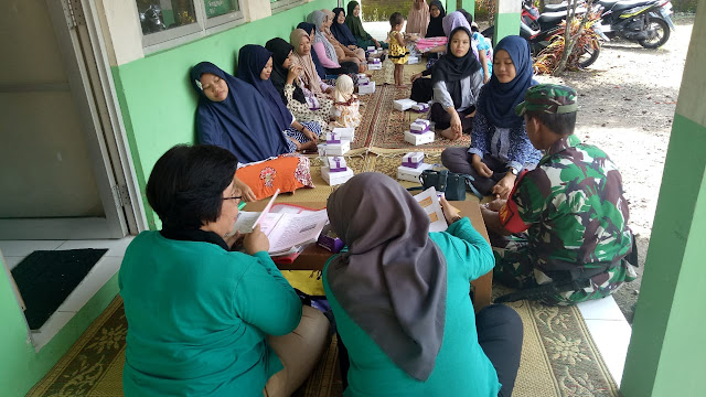 Babinsa Sunggingan Hadiri Pertemuan Rutin Bumil Di Pustu