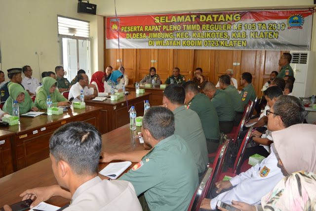 Rapat Pleno Bahas Start Hingga Finish TMMD Reg 105 Agar Sukses 