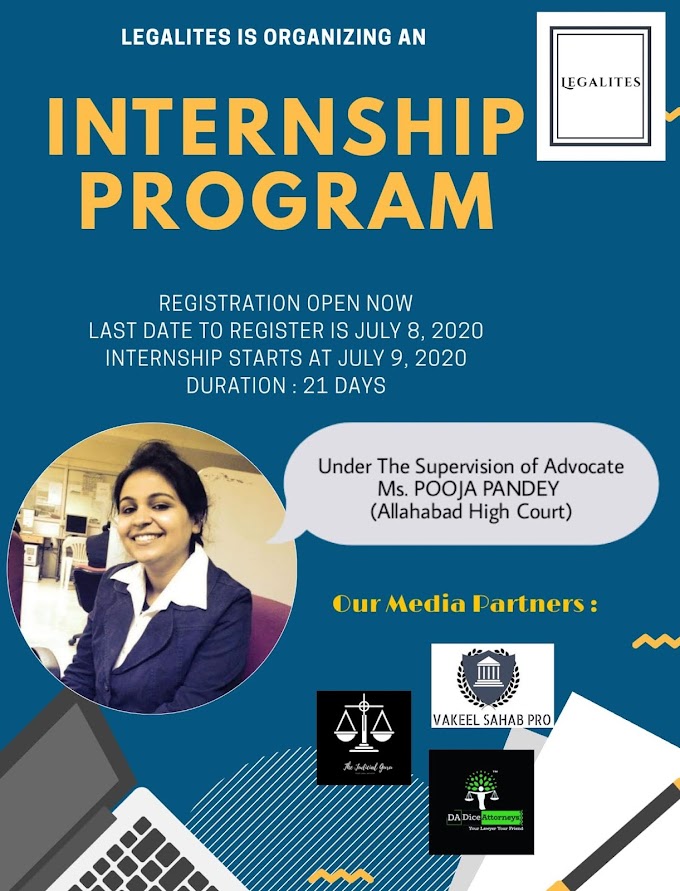 Internship Program, 2020 @ Legalities