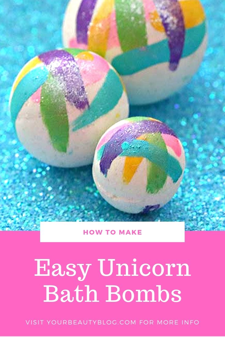 DIY Unicorn Bath Bomb Everything Pretty