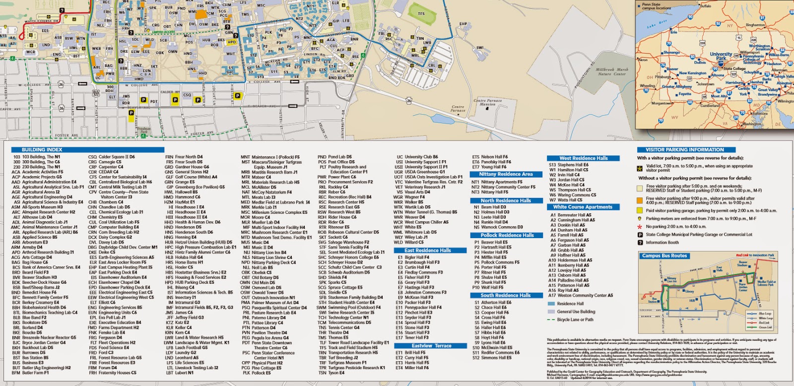 Penn State Simlab Map Murphy's Maps: September 2014