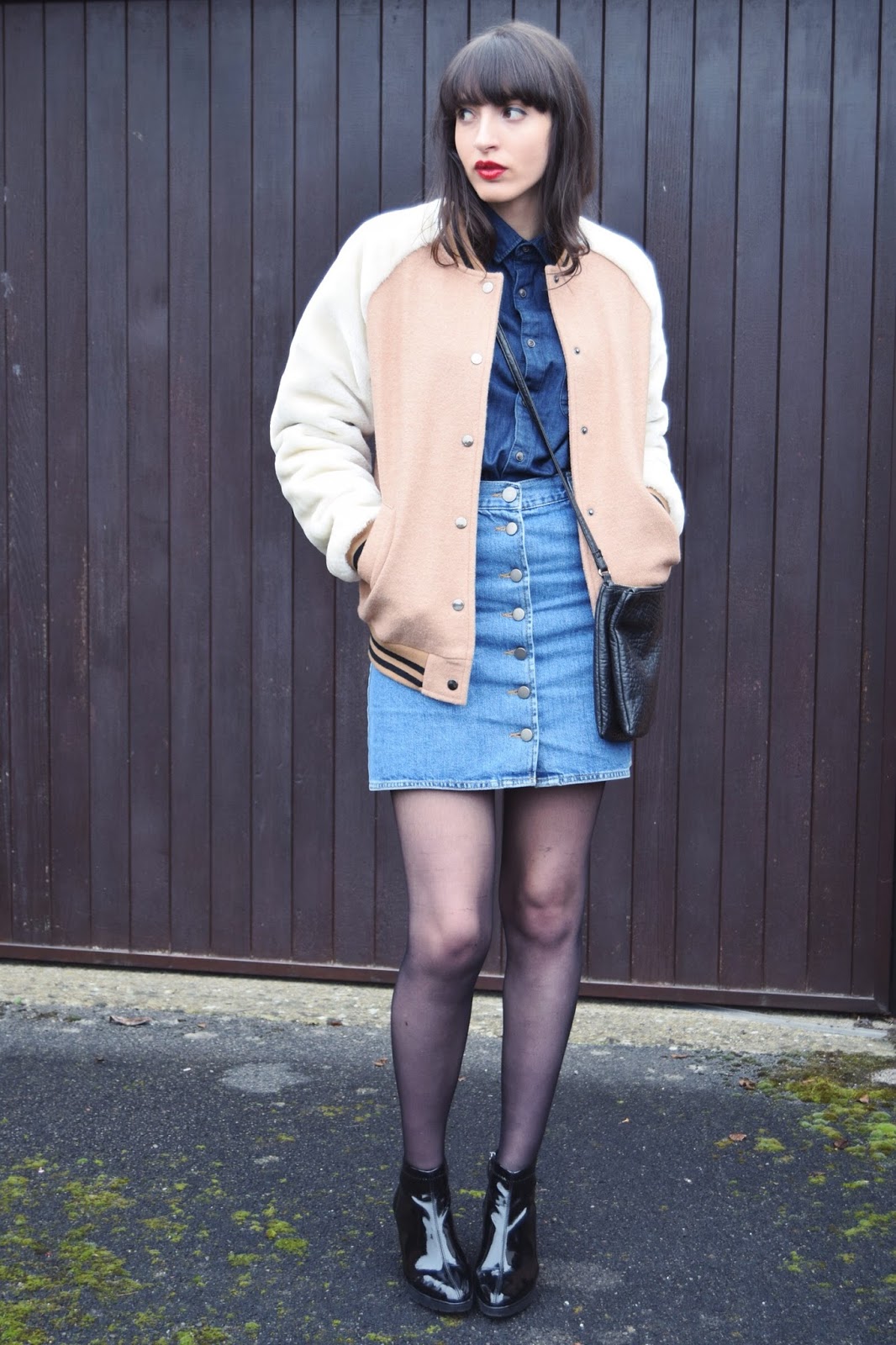 How to Style Your Denim Skirt - Fashionmylegs : The tights and hosiery blog