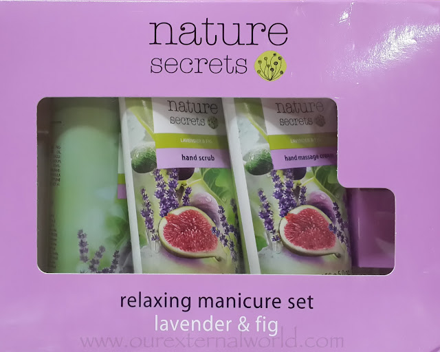 Oriflame Nature Secrets Manicure Set Lavender & Fig - Review, how to do a manicure, Indian Beauty Blog