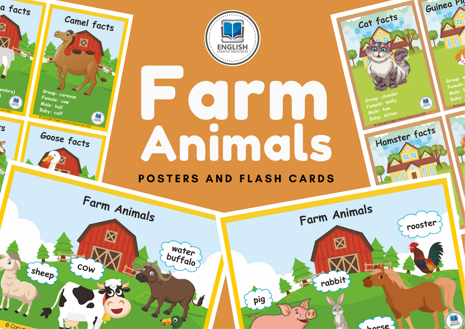 Farm Animals Flashcards and Posters Farm Animals Flashcards and Posters