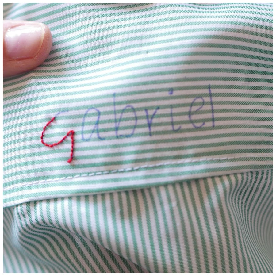 Comenzamos a bordar las letras