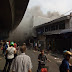 Pedagang Pasar Pagi Panik Saat Melihat Gudang Kembang Api Kebakaran