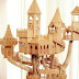Incredible handmade wooden castle!