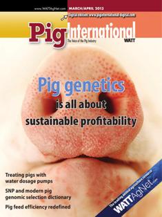 Pig International. Nutrition and health for profitable pig production 2013-02 - March & April 2013 | ISSN 0191-8834 | TRUE PDF | Bimestrale | Professionisti | Distribuzione | Tecnologia | Mangimi | Suini
Pig International  is distributed in 144 countries worldwide to qualified pig industry professionals. Each issue covers nutrition, animal health issues, feed procurement and how producers can be profitable in the world pork market.
