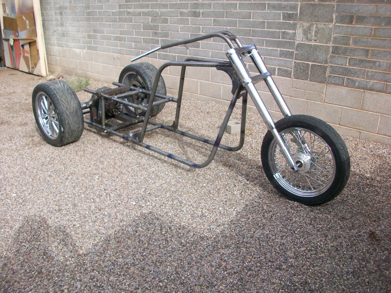 V8 Trike Chopperv8 trike rolling chassis v8 trike rolling chasis