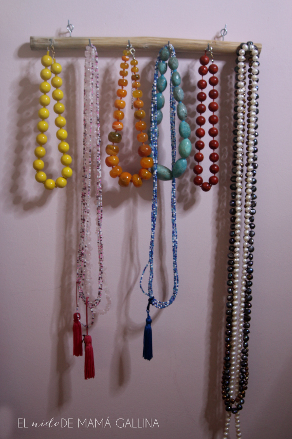 Diy colgador de collares