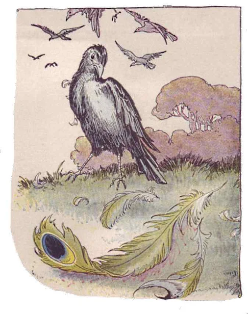 Jupiter - Krähe - Vögel - Aesop Fabel - Eitelkeit Jupiter - Krähe - Vögel - Aesop Fabel - Eitelkeit