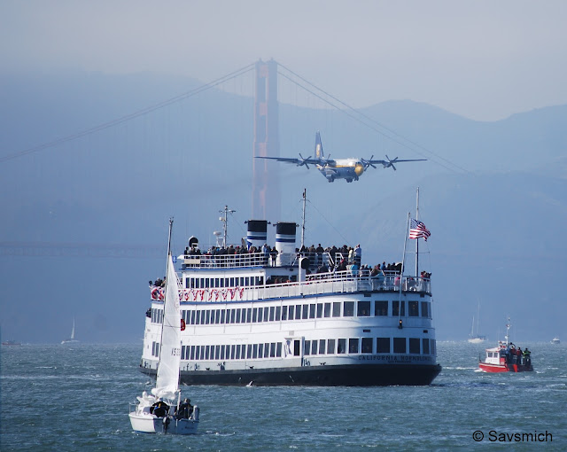 Flyover low over the bay