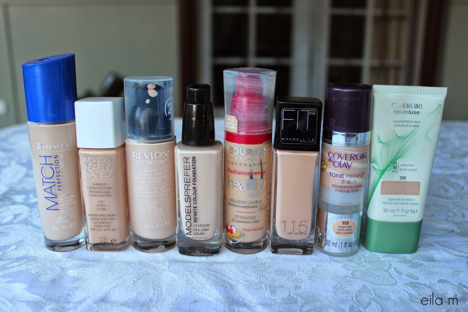 The Blushing Brunettes Pale Drugstore Foundation Swatches