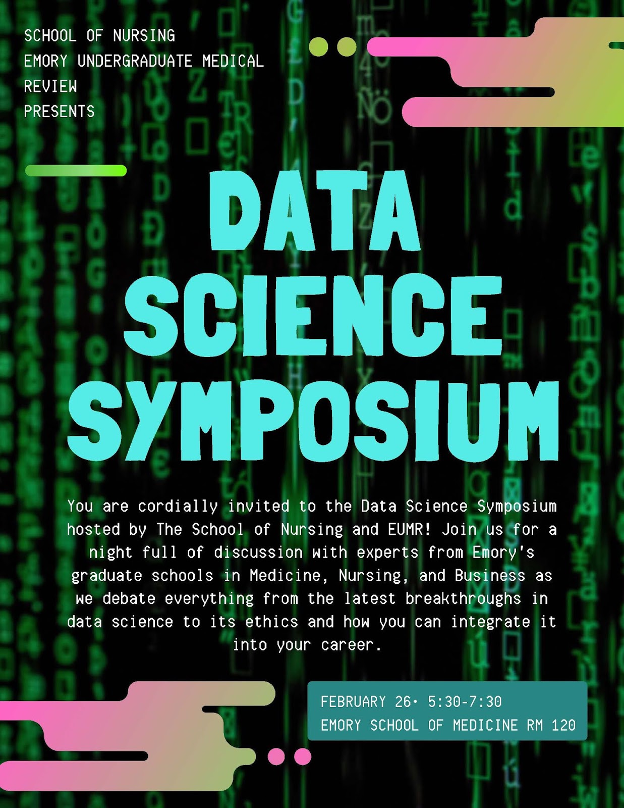 Emory PreHealth Advising Blog Data Science Symposium