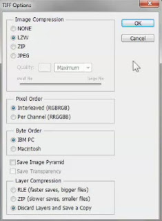 photoshop cs6 : tiff save option