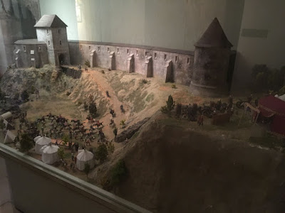 Muzeum historii Castle of Eger, makieta, obrona murów przed Tatarami