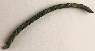 Twisted copper alloy Roman bracelet