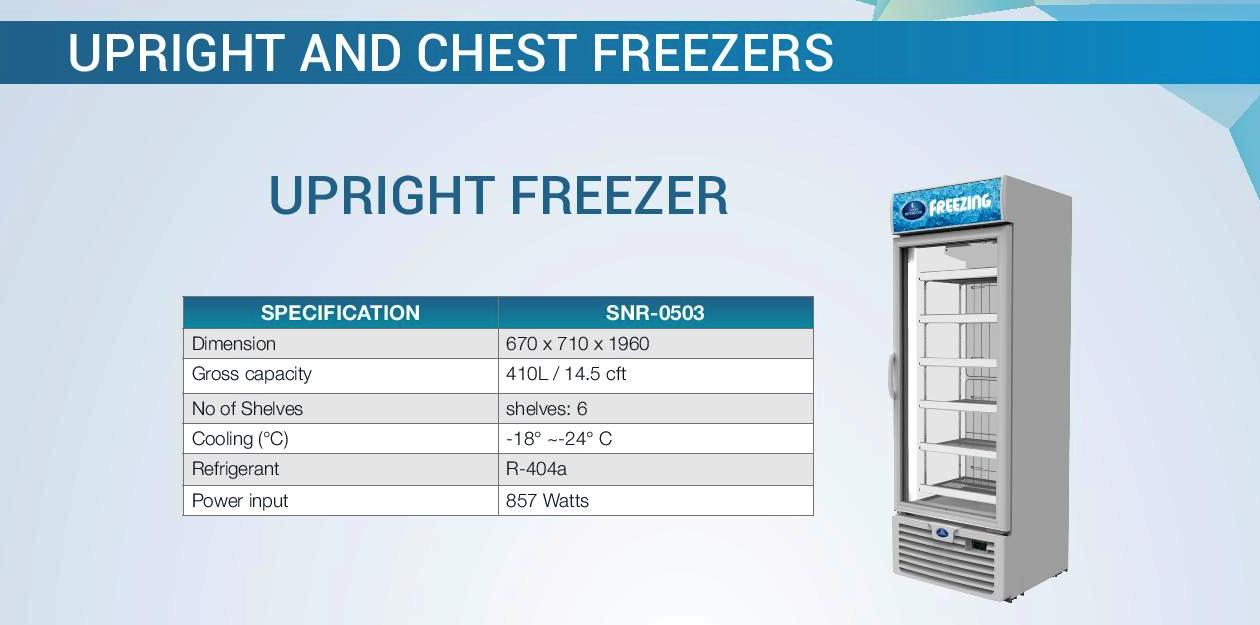 SANDEN GLASS DOOR UPRIGHT FREEZER