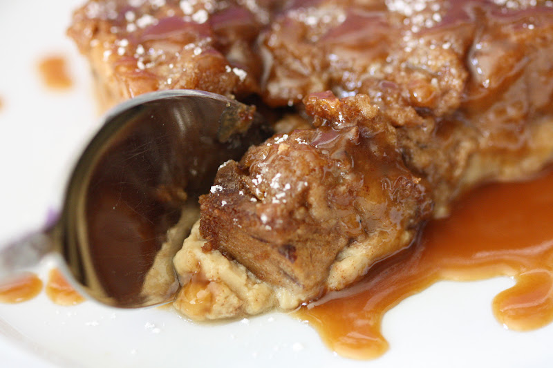 Verbena Pastries CinnamonRaisin Bread Pudding with Caramel Brandy Sauce