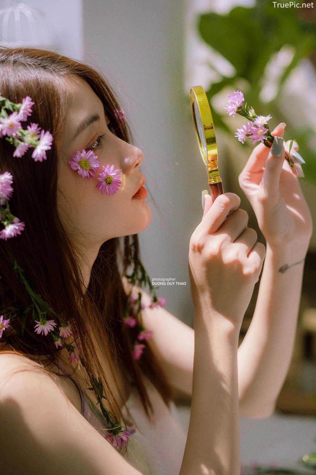 Vietnamese beautiful model Vu Thanh Huong - Fairies purple chrysanthemum - Picture 18