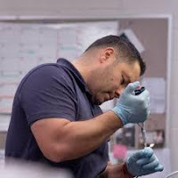 Gabriel Gonzales, a fourth-year doctoral student in USU’s Neuroscience graduate program, pipettes in a lab at USU. Students in the program have the opportunity to work with faculty from an array of scientific disciplines.