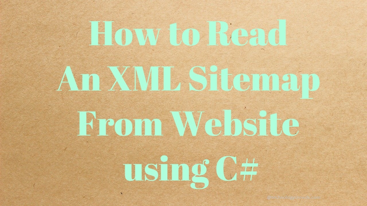 How to Read an XML Sitemap From site using C Core MVC