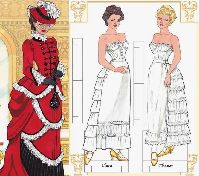 PAPERMAU Glamorous Fashions Of The Gilded Age DressUp Paper Dollsby Dover