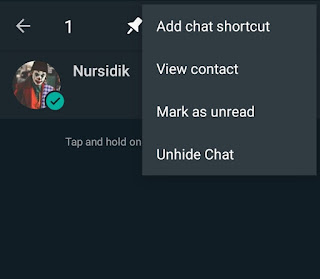 how to unhide hidden chat in gb whatsapp