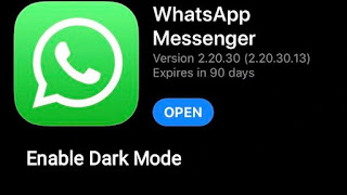  Enable Dark Mode feature in WhatsApp Beta 2020