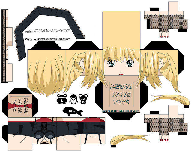 Animes: paper toys de death note