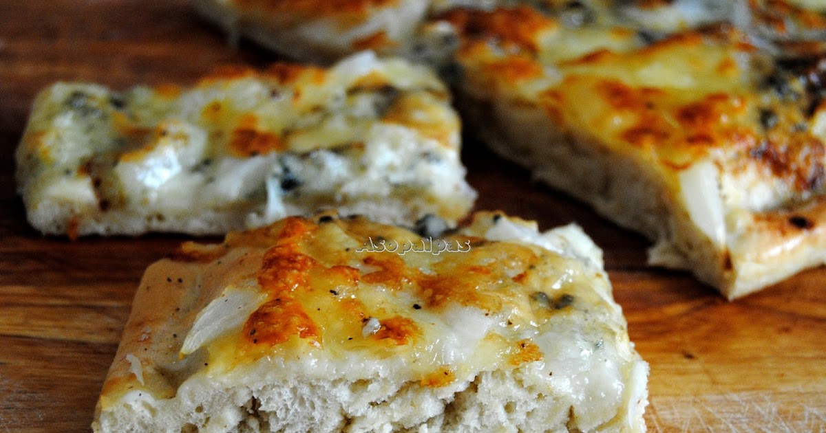 Pizza Blanca (Pizza Bianca) Receta Asopaipas. Recetas de Cocina Casera