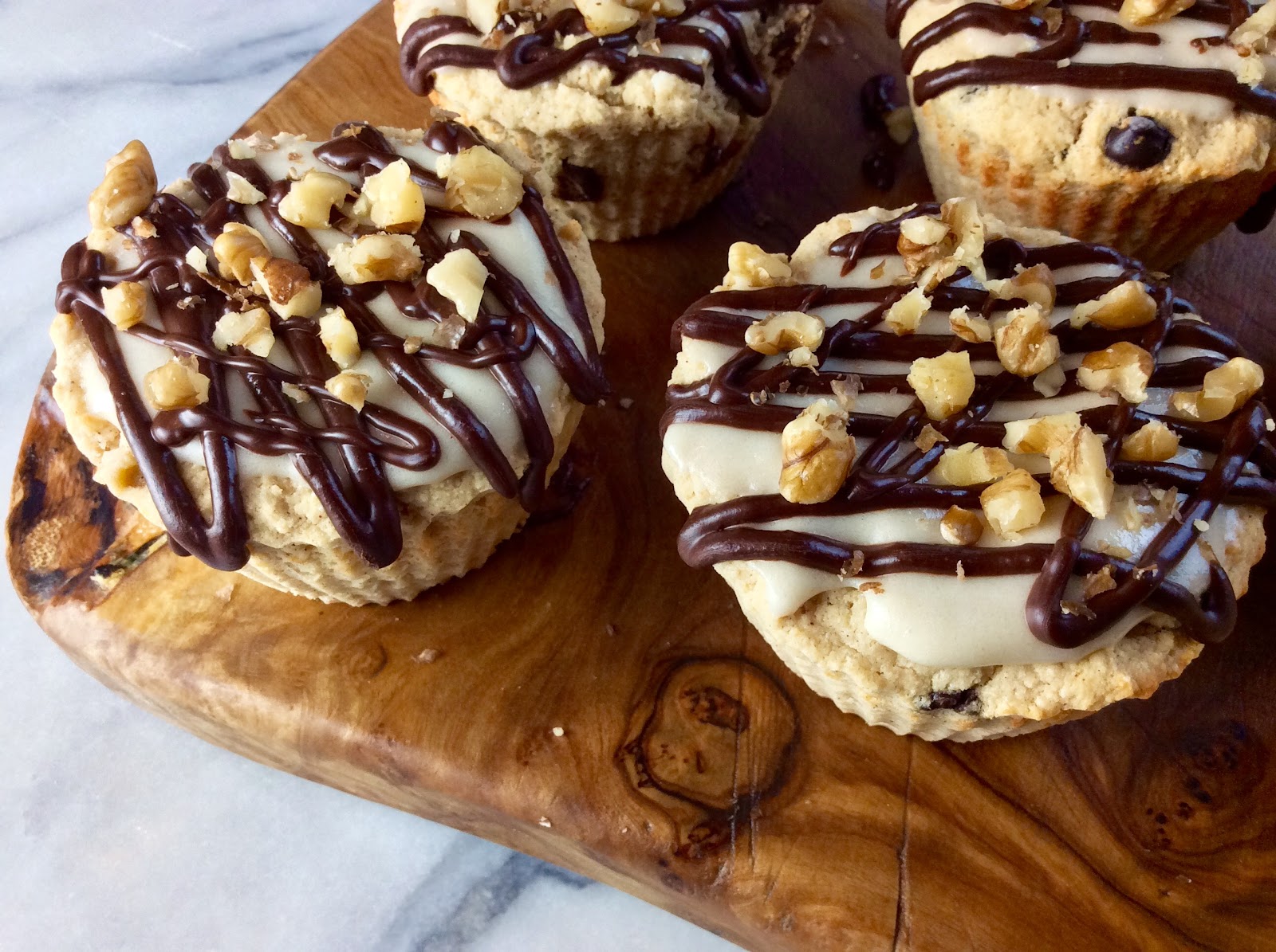 Food Fitness by Paige Banana Chocolate Chip Walnut Muffins