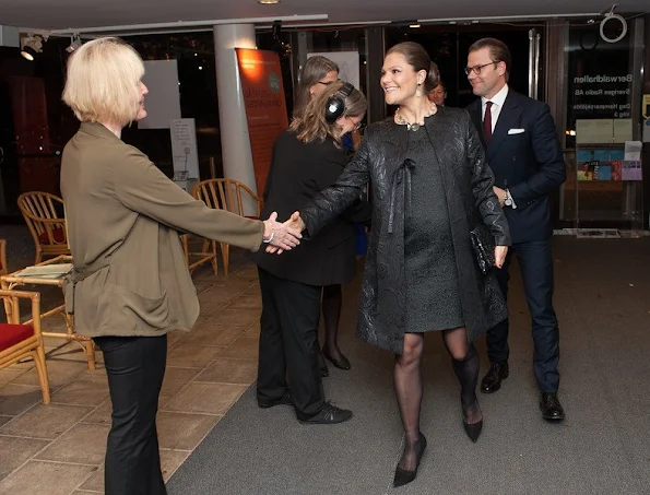 Crown Princess Victoria of Sweden and Prince Daniel attended the aid concert 'Playing for Life' for refugees in Europe in Berwaldhallen.