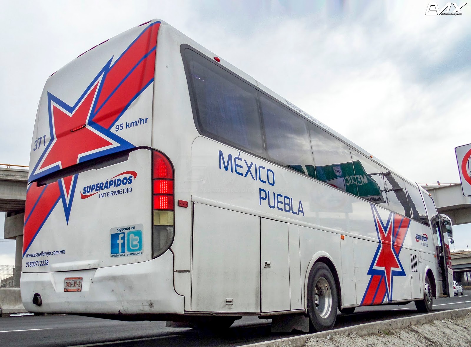Autobuses México Puebla Estrella Roja Superápidos Intermedio BusMéxico