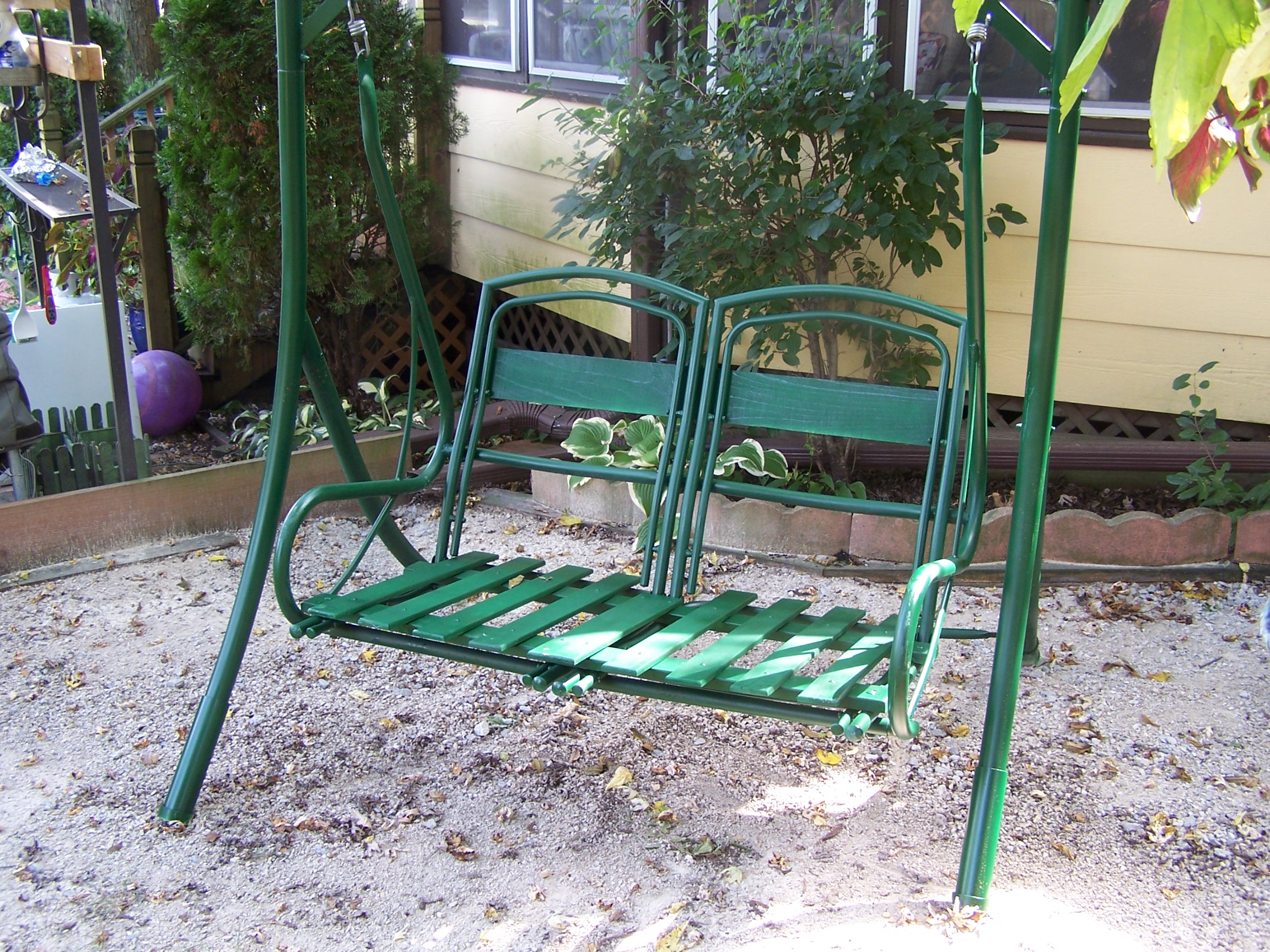 Somethings Old, New, Green, Redo! DIY Metal Swing Project