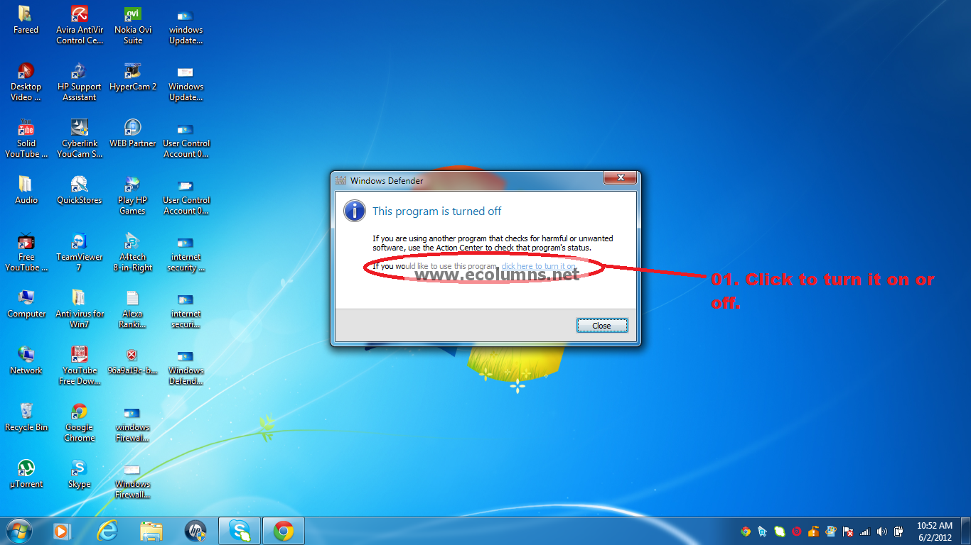 turn on windows defender windows 7 turn on windows defender windows 7