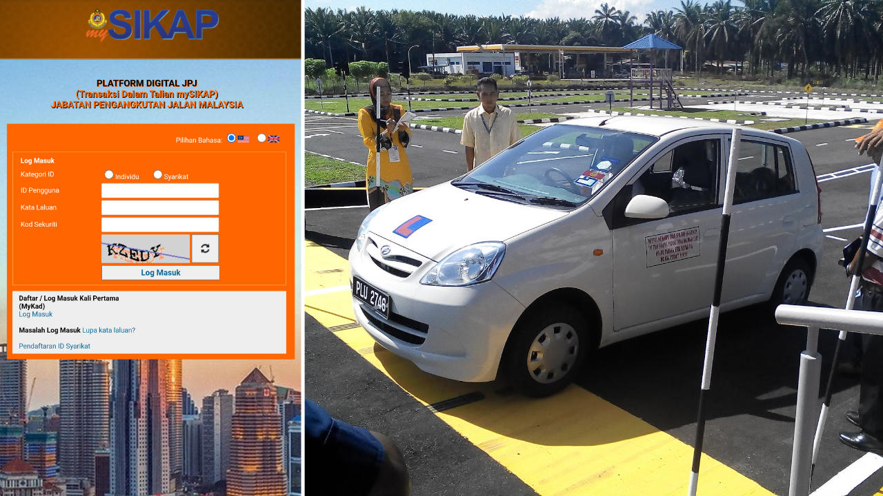 Cara semak tarikh dan keputusan ujian memandu secara online melalui