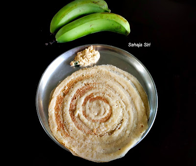 Raw banana dosa