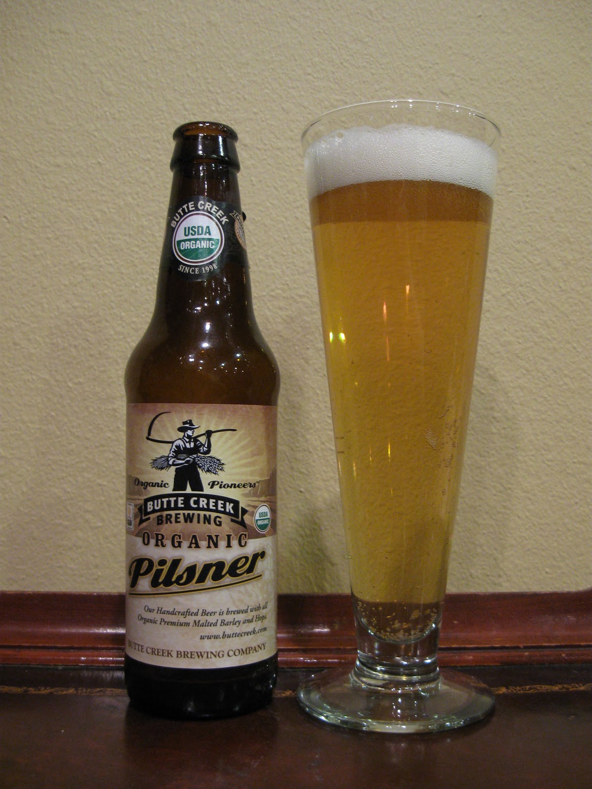 Doing Beer Justice Butte Creek Organic Pilsner