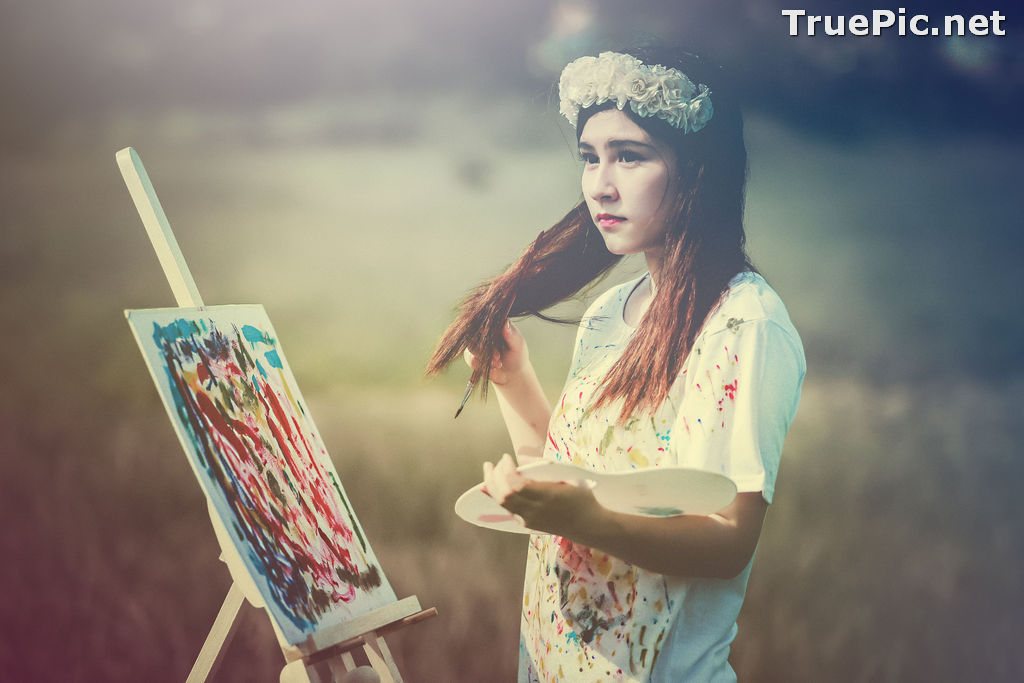 Image Vietnamese Model - How To Beautiful Angel Become An Painter - TruePic.net - Picture-28