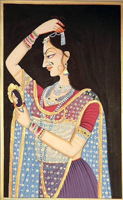 Nayika Shringar - Watercolor Paintings