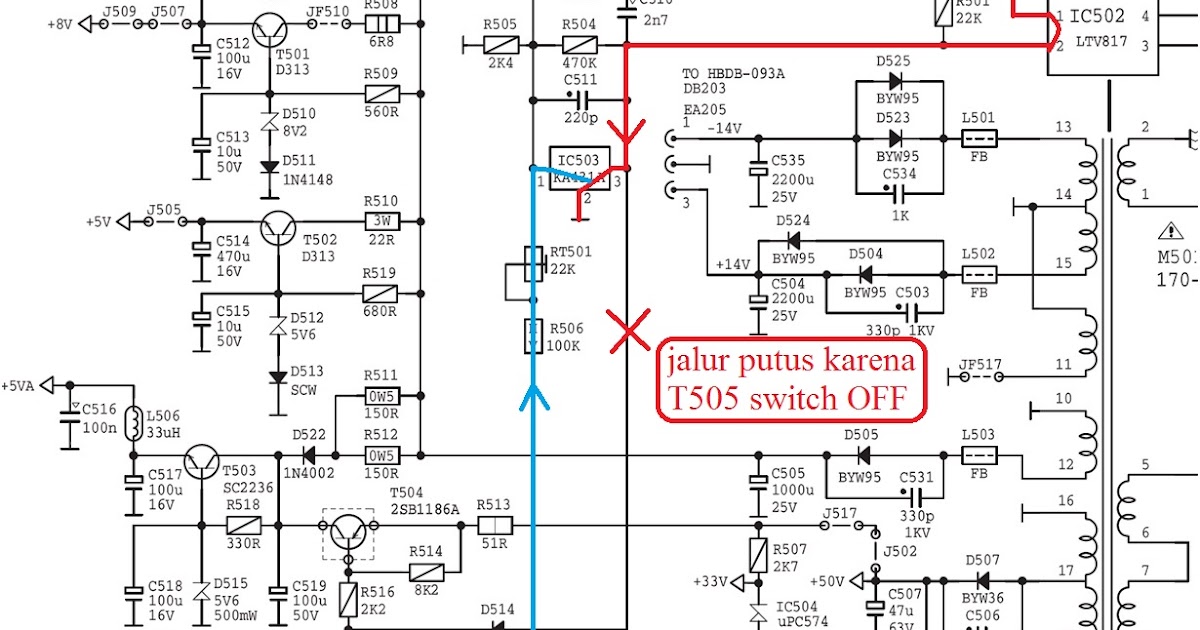MARSONOTV Memahami psu Polytron slim saat power_on