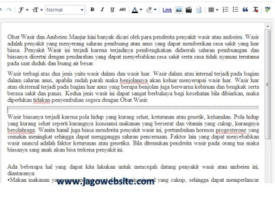cara membuat baca selengkapnya pada blogspot