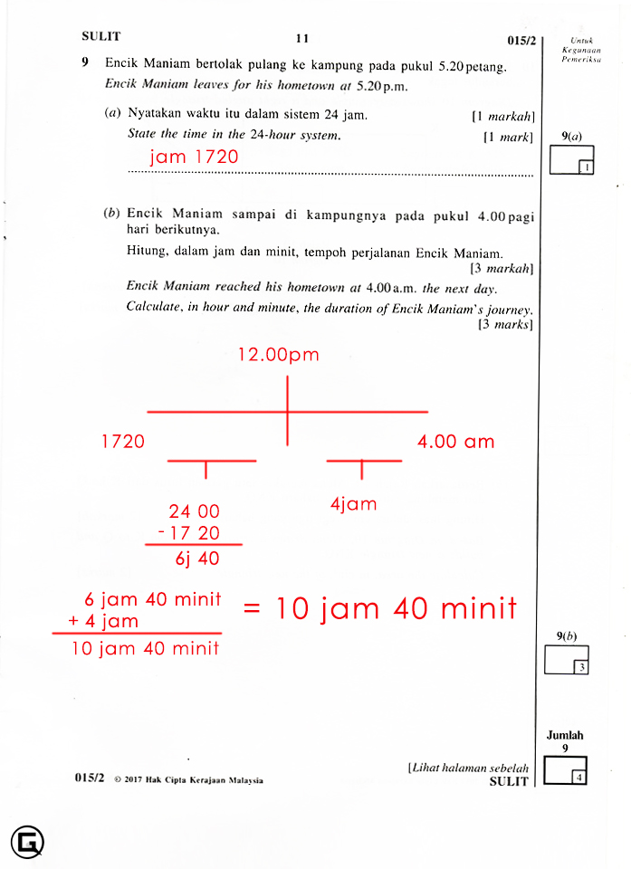 Soalan Dan Jawapan Upsr Matematik - Laporan 7