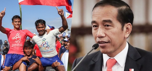Indonesian President Joko Widodo, pinasalamatan si Casugay matapos sagipin ang Indonesian athlete - Filipino Clip
