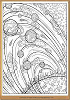 space coloring pages for adults