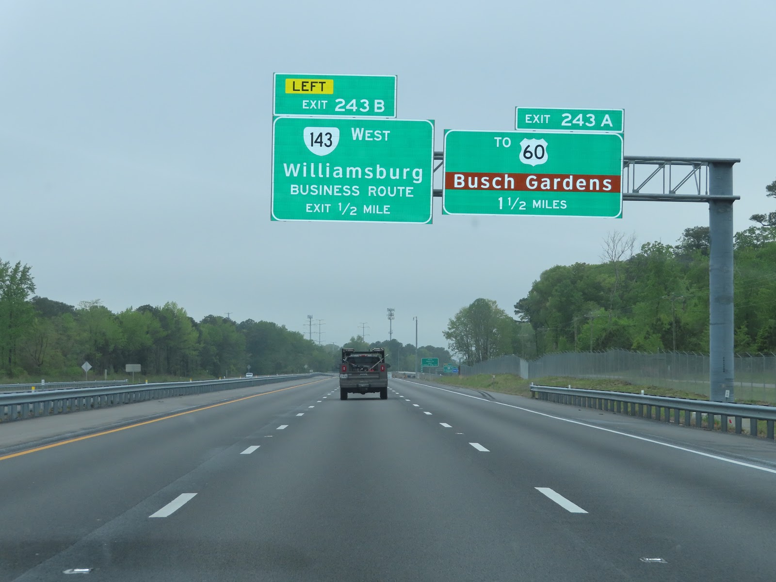 Luke's Signs Interstate 64 Williamsburg, VA (Busch Gardens)