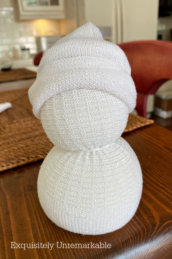No Sew Sock Snowman DIY