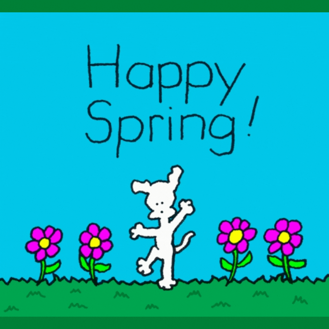 He was happy because. Happy Spring. Spring be Happy иллюстрация. Gif Happy Spring. Happy Spring Day.